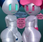 big_butt blue_eyes bow_accessory butt dialogue duo female flaccid genitals glistening glistening_body imminent_sex machine male not_furry nude penis pink_eyes pussy short_stack speech_bubble standing text thick_thighs wide_hips ahoeforcoffee robotboy robotboy_(character) robotgirl_(robotboy) humanoid robot robot_humanoid 2022 english_text hi_res