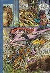 anthro battle blockage_(layout) feral five_frame_image group holding_object holding_weapon horizontal_blockage machine male melee_weapon polearm saint scan speech_bubble text trident weapon khoo_fuk_lung manhua canid canine human mammal robot robot_feral comic malaysian_text traditional_media_(artwork) translated