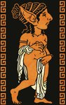 ancient_greece big_ears big_head breasts exposed_breasts female historical mostly_nude nipples not_furry short_stack simple_background solo bunny75 goblin humanoid 5:8 hi_res