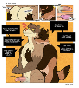 anal anal_penetration anthro bilingual blush bodily_fluids brown_body brown_fur cum cum_inside dialogue duo ejaculation encouragement erection fur genital_fluids genitals good_boy grope groping_chest humanoid_genitalia humanoid_penis male male/male moan muscular nipples nude onomatopoeia orgasm overweight penetration penis power_bottom profanity pubes service_top sniffing sound_effects submissive submissive_male tan_body tan_fur text throbbing throbbing_penis yellow_sclera tadaoardo ardo_(tadaoardo) spencer_(diegoalexsurge) canid canine canis domestic_dog german_shepherd herding_dog humanoid mammal pastoral_dog procyonid raccoon absurd_res comic english_text hi_res one_page_comic spanish_text