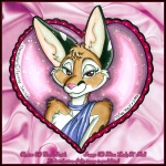 anthro card copyright_symbol do_not_distribute heart_symbol holiday_card holidays male red_eyes solo symbol valentine's_day_card lady_rumplestiltskin valentine's_day chester_ringtail_magreer bassariscus cacomistle mammal procyonid 1:1 2006 artist_name bust_portrait character_name marker_(artwork) portrait traditional_media_(artwork)