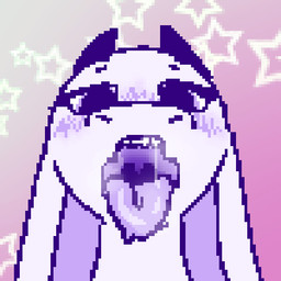 anthro blush bodily_fluids drooling fangs female horn long_ears looking_at_viewer mouth_shot open_mouth saliva saliva_string snout solo teeth throat tongue tongue_out uvula lilacfluffygoat lilac_(lilacfluffygoat) boss_monster_(undertale) bovid caprine goat mammal 1:1 aliasing binary_drawing digital_drawing_(artwork) digital_media_(artwork) low_res trans_(lore) trans_woman_(lore)