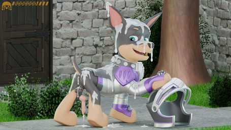 after_sex animal_genitalia animal_penis anus aquamarine_eyes armor black_body black_fur bodily_fluids brown_body brown_fur canine_genitalia canine_penis clothed clothing cum cum_covered cum_drip cum_in_ass cum_inside cum_on_face cum_on_penis detailed_background dripping feral fur genital_fluids genitals headgear helmet leaking_cum looking_back male messy multicolored_body multicolored_fur outside partially_clothed penis smile solo standing tail two_tone_body two_tone_fur unknowndata paw_patrol claw_(paw_patrol) canid canine canis dobermann domestic_dog mammal pinscher 16:9 3d_(artwork) 4k absurd_res digital_media_(artwork) hi_res widescreen