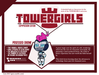 1_missing_limb amputee disability eyes_closed female heart_symbol machine missing_arm not_furry smile solo text gats towergirls robot 2017 english_text url