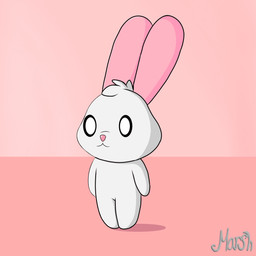 chibi male solo standing young marsh666 marsh_(marsh666) lagomorph leporid mammal rabbit 1:1 absurd_res hi_res