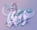 claws feral fur horn male smile solo tail eneeku asian_mythology east_asian_mythology mythology bisc dragon eastern_dragon mythological_creature mythological_scalie scalie absurd_res digital_media_(artwork) hi_res