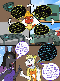 2_horns 5_fingers 5_panel_comic anthro biped black_body black_fur black_hair blonde_hair brown_eyes clothed clothing cloud day dialogue directional_arrow dress enchanted_item explanation eyewear facial_horn fangs fingers front_view fully_clothed fur furniture glass glasses group hair horn inside interrobang magic male membrane_(anatomy) membranous_wings multicolored_body multicolored_skin nose_horn open_mouth outside public_transportation purple_clothing purple_dress rail_transit railcar railway_track rectangular_glasses robe shirt sky speech_bubble standing table teeth text tongue topwear train trio tunic two_tone_body two_tone_skin vehicle white_body white_skin window wings yellow_clothing yellow_horn yellow_robe yellow_shirt yellow_topwear yellow_tunic fuze european_mythology mythology barius_(fuze) mangle_(fuze) canid canine canis dragon equid jackal mammal mythological_creature mythological_scalie scalie western_dragon 3:4 comic digital_drawing_(artwork) digital_media_(artwork) english_text hi_res multiple_scenes