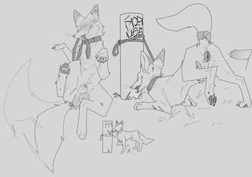 animal_genitalia anus bestiality collar exhibitionism feral free_use genitals holding_tail male male/male paws presenting presenting_anus presenting_sheath public_use puffy_anus self_exhibitionism self_exposure sheath solo tail tail_grab tail_motion tailwag servali_sketch canid canine fox mammal monster greyscale hi_res monochrome multiple_images