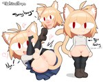 5_toes anus blonde_hair boots clothed clothing dialogue feet female footwear genitals hair humanoid_feet legwear no_underwear plantigrade pussy red_eyes shoes simple_background soles solo stirrup_legwear stirrup_stockings tail text thigh_highs thigh_stockings toes white_background wide_hips delicioussoup kazuya_guy tsukihime type-moon neco-arc animal_humanoid cat_humanoid domestic_cat felid felid_humanoid feline feline_humanoid felis humanoid mammal mammal_humanoid neco_spirit 2024 english_text hi_res