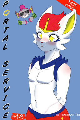 anthro comic_panel glistening glistening_eyes male solo bzdhost nintendo pokemon cinderace generation_6_pokemon generation_8_pokemon hoopa hoopa_(confined) humanoid lagomorph legendary_pokemon leporid mammal pokemon_(species) rabbit 2:3 absurd_res comic cover cover_art cover_page hi_res