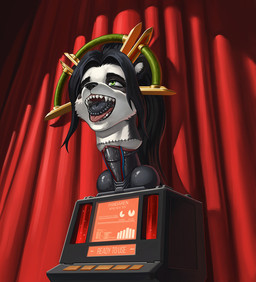 animal_dildo animal_sex_toy anthro award bodily_fluids clitoris decapitation dildo equine_dildo female fur genital_fluids genital_mutilation genital_torture genitals gore hair head_penetration life_support living_sex_toy machine mutilation on_display open_mouth penetration saliva saliva_string severed_body_part severed_genitals severed_head severed_vulva sex_toy sex_toy_insertion snuff solo surgical_suture teeth text tongue tongue_out trophy vaginal vaginal_penetration vulva conquistabear blizzard_entertainment warcraft bear mammal pandaren digital_media_(artwork) english_text hi_res