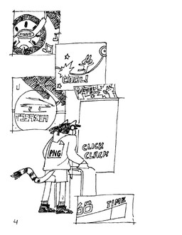anthro bottomwear clothed clothing dipstick_tail dreadlocks electronics footwear headphones hoodie markings musical_note musical_symbol pointy_ears prick_ears rear_view rhythm_game shoes shorts simple_background socks sound_effects striped_markings striped_tail stripes symbol tail tail_markings tail_tuft text topwear tuft white_background gaydottiff penny_(gaydottiff) domestic_cat felid feline felis lagomorph leporid mammal rabbit 2024 black_and_white comic english_text hi_res monochrome
