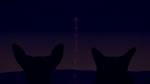 ambiguous_gender anthro backlighting dark duo fireworks holidays light night outside sky star text andoefa new_year new_year_2023 ambiguous_species deer mammal 16:9 3d_(artwork) 3d_animation animated artist_name digital_media_(artwork) english_text hi_res lighting no_sound short_playtime webm widescreen
