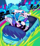 acid anthro arm_warmers armwear balls big_breasts blue_body blue_nipples blue_skin bodily_fluids breasts car clothed clothing cosplay crossover_cosplay cum cum_in_pussy cum_inside duo erection female fur genital_fluids genitals hair heart_symbol horn huge_breasts hyper hyper_breasts legwear male male/female markings nipples penetration penis pussy sex sex_while_driving stockings vehicle white_body white_fur muzarello capcom deltarune street_fighter undertale_(series) kris_(deltarune) rainbow_mika sam_(steamyfur) bovid caprine goat human mammal absurd_res crossover digital_media_(artwork) hi_res
