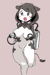 black_eyes black_hair blush breasts featureless_crotch female hair hand_on_breast machine milking_machine nude open_mouth simple_background solo sakamoto_ahiru animal_humanoid bovid bovid_humanoid bovine bovine_humanoid cattle_humanoid humanoid mammal mammal_humanoid 2017