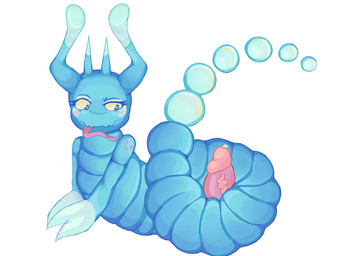 ambiguous_gender blue_body blush curling_tail disembodied_penis feral genitals heart_eyes heart_symbol male penis sex solo stroking_penis tail tail_around_penis tail_fetish tail_play tail_sex tailjob tongue tongue_out theredlace big_blue_bubble my_singing_monsters monster reptile scalie xyster_(my_singing_monsters) hi_res