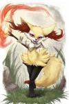 ambiguous_gender animal_ears blush braixen canine fangs fennec fire fox fur grass looking_at_viewer mammal nintendo open_mouth pokémon red_eyes reicrux solo stick video_games
Rating: Safe
Score: 14
User: AnacondaRifle
Date: April 09, 2014
