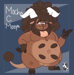 3_fingers african anthro bovid_horn breasts brown_body brown_markings dewlap_(anatomy) featureless_breasts female fingers half-closed_eyes hooves horn lips markings mole_(marking) narrowed_eyes nude nude_female overweight overweight_anthro overweight_female poofy_hair purple_eyes short_stack solo spiral_navel teats thick_bottom_lip thick_thighs tribal tribal_markings udders cowprintsoda nintendo pokemon mocha_(cowprintsoda) bovid bovine generation_2_pokemon mammal miltank pokemon_(species) watermark