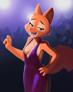 4_fingers anthro areola areola_slip arm_tuft barbell_piercing biped black_eyebrows blush blush_lines breasts cheek_tuft chest_tuft claws clothed clothed_anthro clothed_female clothing countershade_face countershade_neck countershade_torso countershading dress elbow_tuft eyebrow_barbell eyebrow_piercing eyebrows eyelashes facial_piercing facial_tuft fangs female female_anthro finger_claws fingers fully_clothed fully_clothed_anthro fully_clothed_female fur glistening glistening_eyes green_eyes hand_on_hip looking_at_viewer monotone_body monotone_fur open_mouth orange_body orange_claws orange_fur orange_tail philtrum piercing pink_nose pointy_ears prick_ears purple_clothing purple_dress shadow shoulder_tuft silhouette slit_dress small_breasts snout solo tail teeth tongue tuft ajin dreamworks the_bad_guys diane_foxington canid canine fox mammal 2026 4:5 digital_media_(artwork) hi_res