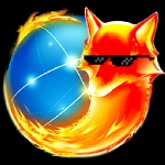 ambiguous_gender browser eyewear fire glasses globe pixel_sunglasses simple_background snout solo sunglasses transparent_background unknown_artist deal_with_it firefox mozilla canid canine fox mammal 1:1 alpha_channel icon low_res