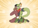 anthro brown_eyes brown_hair clothed clothing crossgender female fur green_body green_eyes green_fur grey_body grey_fur hair male mtf_crossgender nipples nude slime solo transformation sourmagic freedom_planet galaxytrail carol_tea domestic_cat felid feline felis human mammal hi_res trans_(lore)