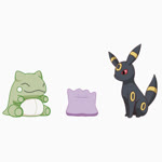 ambiguous_gender digitigrade duo feral fur grey_body grey_fur humor open_mouth paws quadruped red_eyes simple_background sitting tail transformation white_background wonta nintendo pokemon substitute_doll ditto_(pokemon) eeveelution generation_1_pokemon generation_2_pokemon pokemon_(species) umbreon 1:1 2025 animated digital_media_(artwork) hi_res no_sound short_playtime webm
