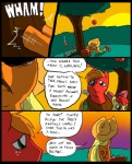 2012 accessory amber_eyes apple apple_bloom_(mlp) applejack_(mlp) big_macintosh_(mlp) blonde_hair bow_(feature) bow_accessory bow_ribbon clothed clothing comic cowboy_hat dialogue digital_media_(artwork) earth_pony english_text equid equine female feral food freckles friendship_is_magic fruit fur green_eyes group hair hair_accessory hair_bow hair_ribbon hasbro hat headgear headwear horse male mammal metal_(artist) my_little_pony orange_body orange_fur outside plant plow_yoke pony red_body red_fur ribbons sad text tree young young_feral