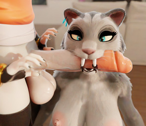 anthro big_breasts big_penis bite blood bodily_fluids breasts clenched_teeth cock_and_ball_torture duo female genital_torture genitals male male/female nipples penis penis_bite teeth mereo valorlynz_(modeler) arknights blender_cycles blue_sky_studios hypergryph ice_age_(series) studio_montagne aak_(arknights) shira_(ice_age) felid mammal prehistoric_species saber-toothed_tiger 3d_(artwork) blender_(artwork) digital_media_(artwork)