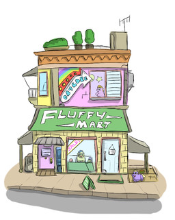 ambiguous_feral ambiguous_gender ball blonde_hair bowl building container daycare door feral fur green_body green_fur green_hair group hair not_furry_focus pet_bowl pink_body pink_fur plant plant_pot potted_plant purple_body purple_fur text toy_block trio window young young_ambiguous young_feral carpdime fluffy_pony fluffy_pony_(species) mammal digital_media_(artwork) english_text shaded