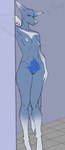 annoyed anthro breasts female fur genitals light_nipples long_ears nipples nude pussy simple_background solo standing tall thick_thighs wide_hips androidz absurd_res hi_res