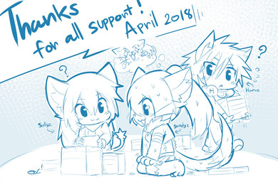 anthro blush box clothing container electronics female headphones inside male open_mouth sitting smile text young sollyz haruz sundyz arthropod canid canine canis domestic_cat domestic_dog felid feline felis mammal 2018 digital_drawing_(artwork) digital_media_(artwork) english_text sketch