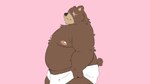 anthro brown_body brown_fur dancing facial_scar fur male missing_eye moobs navel nipples overweight scar solo towel angusart mihoyo zenless_zone_zero ben_bigger bear mammal 16:9 widescreen