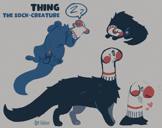 animal_genitalia animal_penis balls black_body black_fur clothing feral footwear fur genitals heart_symbol male penis penis_tip sheath sleeping socks solo sound_effects tail toony vowelless vowelless_sound_effect zzz ilder socks_(ilder) mammal mustelid musteline true_musteline weasel hi_res model_sheet