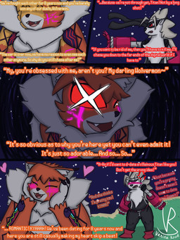 anthro blush cybernetics dialogue duo evolution_(transformation) female female/female fish_eye_view glowing glowing_eyes glowing_markings insane machine markings night text transformation tsundere vanilla_road bandai_namco digimon digimon_story:_time_stranger cyborg digimon_(species) domestic_cat felid feline felis mammal meicrackmon meicrackmon_normal_mode meicrackmon_vicious_mode wolvermon 3:4 comic english_text hi_res