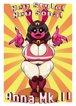 5_fingers antennae_(anatomy) anthro armor bell bell_collar belly big_breasts bikini bikini_bottom black_eyes bra breasts butt claws clothed clothing collar cybernetic_leg cybernetic_limb cybernetic_neck cybernetics eyelashes female finger_claws fingers genitals grey_body happy headgear helmet looking_at_viewer machine markings multicolored_body open_mouth pink_body pink_clothing reaching_towards_viewer red_body simple_background slightly_chubby slightly_chubby_female smile solo sports_bra spots spotted_arms spotted_belly spotted_body spotted_breasts spotted_butt spotted_legs spotted_markings spread_arms squish standing swimwear tan_body text thick_thighs tight_clothing tongue two-piece_swimsuit two_tone_body underwear wide_hips annaengine anna_(annaengine) arthropod blattodean cyborg insect termite absurd_res digital_drawing_(artwork) digital_media_(artwork) english_text hi_res