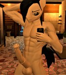 abs animal_genitalia animal_penis anthro bathroom equine_genitalia equine_penis genitals hair hair_over_eye hand_behind_head male nude one_eye_obstructed penis selfie shower_room smile smirk solo mr-wolfapex garry's_mod hasbro my_little_pony fan_character kurt_marek_(mr-wolfapex) animal_humanoid equid equid_humanoid equine equine_humanoid horse humanoid mammal mammal_humanoid 3d_(artwork) digital_media_(artwork) hi_res