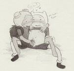 balls blush bodily_fluids dialogue duo genital_fluids genitals handjob male male/male not_furry penile penis plant precum selfcest sex slightly_chubby smile speech_bubble square_crossover toony lynxfurr adventure_time cartoon_network fern_(adventure_time) finn_the_human elemental_creature elemental_humanoid flora_fauna human humanoid mammal plant_humanoid graphite_(artwork) hi_res traditional_media_(artwork)
