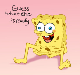 anthro anus blue_eyes dialogue eyelashes freckles gradient_background holes_in_body male nude open_mouth open_smile pink_tongue presenting presenting_anus shitpost simple_background smile solo spread_legs spreading stretched_anus text tongue uvula yellow_body bubblebathomet nickelodeon spongebob_squarepants spongebob_squarepants_(character) aquatic sea_sponge english_text hi_res meme