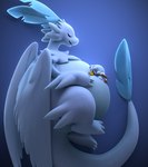 3_toes 3d_(artwork) ambiguous_gender anthro belly big_belly cave_story crossover cuddling digital_media_(artwork) dragon duo european_mythology extreme_size_difference feather_tuft feathered_dragon feathered_scalie feathered_wings feathers feet feral fur furred_dragon furred_scalie hi_res lagomorph mammal mimiga mythological_creature mythological_scalie mythology pal_(species) palworld pocketpair quivern scalie size_difference sleeping tail tailbutt toes tooeks tuft western_dragon white_body white_feathers white_fur winged_dragon wings