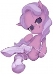 clothing cutie_mark female feral footwear hair legwear looking_at_viewer multicolored_hair panties simple_background socks solo two_tone_hair underwear white_background young young_feral conoghi friendship_is_magic hasbro my_little_pony diamond_tiara_(mlp) earth_pony equid equine horse mammal pony 2013 low_res