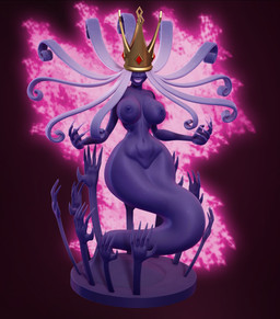 areola big_breasts breasts crown featureless_crotch female front_view ghost_tail hair headgear long_hair long_nails nails navel nipples pink_background purple_areola purple_body purple_nipples sharp_nails simple_background smile solo white_hair wide_hips the-great-pipmax paper_mario:_the_thousand_year_door shadow_queen humanoid shadow_creature 3d_(artwork) digital_media_(artwork) hi_res