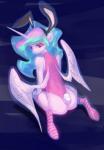 clothing female legwear solo thigh_highs anchors_art_studio friendship_is_magic hasbro my_little_pony princess_celestia_(mlp) absurd_res hi_res