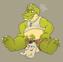 belly facesitting fart fart_cloud fart_fetish farting_in_mouth farting_on_face green_fart_cloud male male/male overweight sitting_on_another slightly_chubby smelly stink_fumes lemuralert canid canine canis crocodile crocodilian domestic_dog mammal reptile scalie 2025 hi_res
