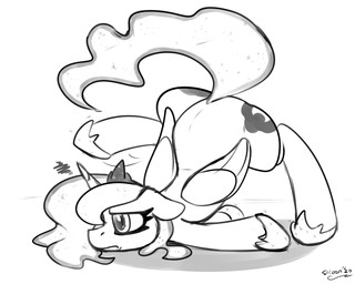 ass_up cosmic_hair crown ethereal_hair feathered_wings feathers female feral grumpy headgear horn pseudo_hair simple_background solo tail tiara wings conditional_dnp skoon friendship_is_magic hasbro my_little_pony mythology princess_luna_(mlp) equid equine mammal mythological_creature mythological_equine winged_unicorn 2020 5:4 hi_res monochrome sketch