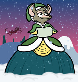 anthro arms_bent blue_sky brown_nose cheek_tuft clear_sky closed_smile clothed clothed_anthro clothed_female clothing coat dress evergreen_tree eyebrows eyelashes facial_tuft female female_anthro fur green_clothing green_coat green_eyes green_hat green_headwear green_topwear grey_body grey_eyebrows grey_fur grey_hair hair hat headgear headwear looking_up mountain mouth_closed multicolored_body multicolored_fur outside pine_tree plant short_hair sky smile snow snowing solo standing tan_inner_ear topwear tree tuft two_tone_body two_tone_fur winter yellow_clothing yellow_dress captainquack64 mathilde_(gerry_aab) mammal murid murine rat rodent 2022 digital_drawing_(artwork) digital_media_(artwork) english_description flat_colors full-length_portrait hi_res portrait signature