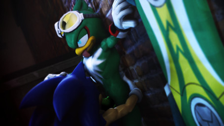 anthro board clothing duo extreme_gear eye_roll eyewear eyewear_on_head faceless_character faceless_male feathers fur genitals gloves goggles goggles_on_head half-closed_eyes hand_on_head handwear head_in_crotch hug hugging_waist looking_pleasured male male/male muscular muscular_male narrowed_eyes nude oral pecs penis sex standing standing_sex sucked_silly sucking tongue tongue_out sonicfoxhound sega sonic_riders sonic_the_hedgehog_(series) jet_the_hawk sonic_the_hedgehog accipitrid accipitriform avian bird eulipotyphlan hedgehog mammal 16:9 3d_(artwork) absurd_res digital_media_(artwork) hi_res source_filmmaker_(artwork) widescreen