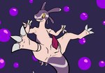 animal_genitalia animal_penis brown_body bubble claws feet genitals male penis purple_background purple_body simple_background solo yellow_eyes fizzpop fakemon pokemon_clover dinosaur prehistoric_species reptile scalie toxiraptor hi_res