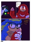 anthro big_penis bodily_fluids dialogue dripping duo electronics genital_fluids genitals hookup huge_penis leaking_precum male male/male oral penis phone phone_call precum precum_drip throbbing throbbing_penis vein veiny_penis shadydaone sega sonic_boom sonic_the_hedgehog_(series) knuckles_the_echidna sonic_the_hedgehog echidna eulipotyphlan hedgehog mammal monotreme 3:4 absurd_res comic hi_res