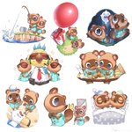 anthro balloon beach bedding blanket bow_(feature) bow_ribbon box brown_body brown_fur clothing container detailed_ambient_creature duo eyewear fur gift gift_bow gift_box group inflatable jewelry male necklace night on_tail pillow present_balloon_(animal_crossing) riding_on_tail scared seaside shirt sitting sleeping slightly_chubby sunglasses topwear trio water watery_eyes white_body ry_o_ta animal_crossing nintendo gulliver_(animal_crossing) timmy_nook tommy_nook wilbur_(animal_crossing) wisp_(animal_crossing) ambient_arthropod ambient_butterfly ambient_insect arthropod avian bird butterfly canid canine columbid dodo gull insect lari larid lepidopteran mammal raccoon_dog recently_extinct_species tanuki 1:1 2020 hi_res multiple_images brother_(lore) brothers_(lore) sibling_(lore) twins_(lore)