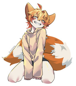 ahoge anthro blush bottomwear clothed clothed_anthro clothed_male clothing fur grin grinning_at_viewer hair hoodie kemono kneeling looking_at_viewer male male_anthro markings shorts simple_background smile smiling_at_viewer solo striped_markings striped_tail stripes tail tail_markings topwear white_background young young_anthro young_male tofu1488 mammal procyonid raccoon 2025 absurd_res digital_media_(artwork) hi_res